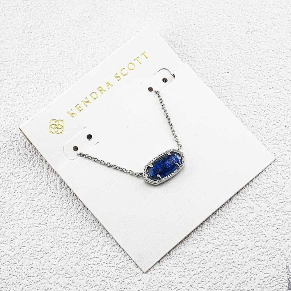 Kendra Scott Blue Sand Glass Necklace